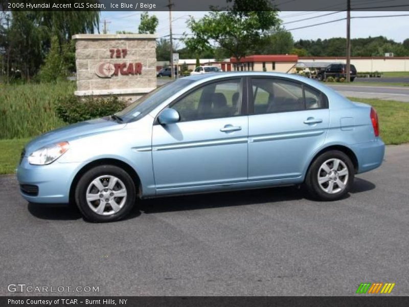Ice Blue / Beige 2006 Hyundai Accent GLS Sedan