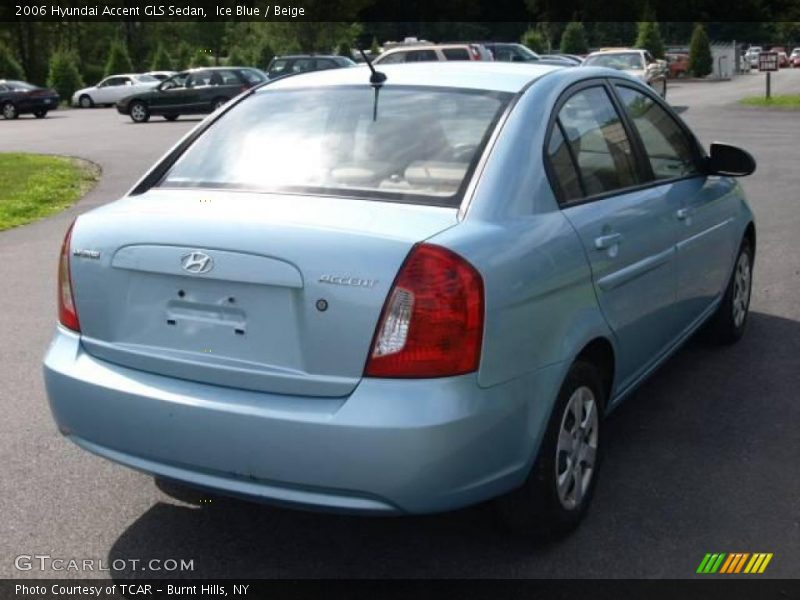 Ice Blue / Beige 2006 Hyundai Accent GLS Sedan