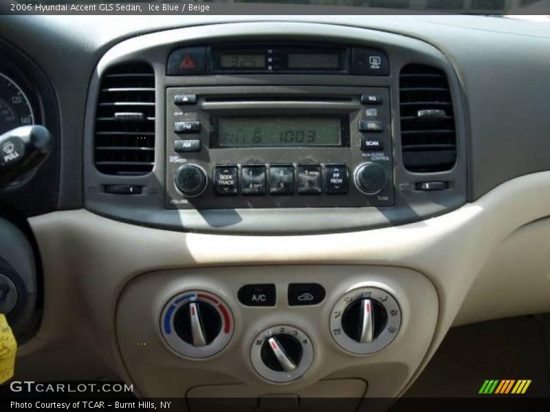 Ice Blue / Beige 2006 Hyundai Accent GLS Sedan