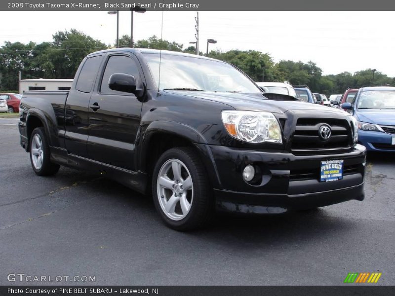 Black Sand Pearl / Graphite Gray 2008 Toyota Tacoma X-Runner