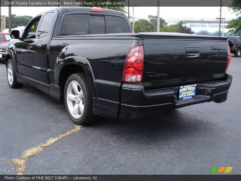 Black Sand Pearl / Graphite Gray 2008 Toyota Tacoma X-Runner