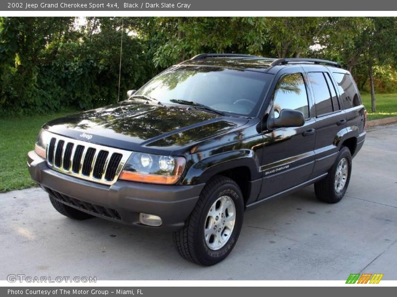 Black / Dark Slate Gray 2002 Jeep Grand Cherokee Sport 4x4