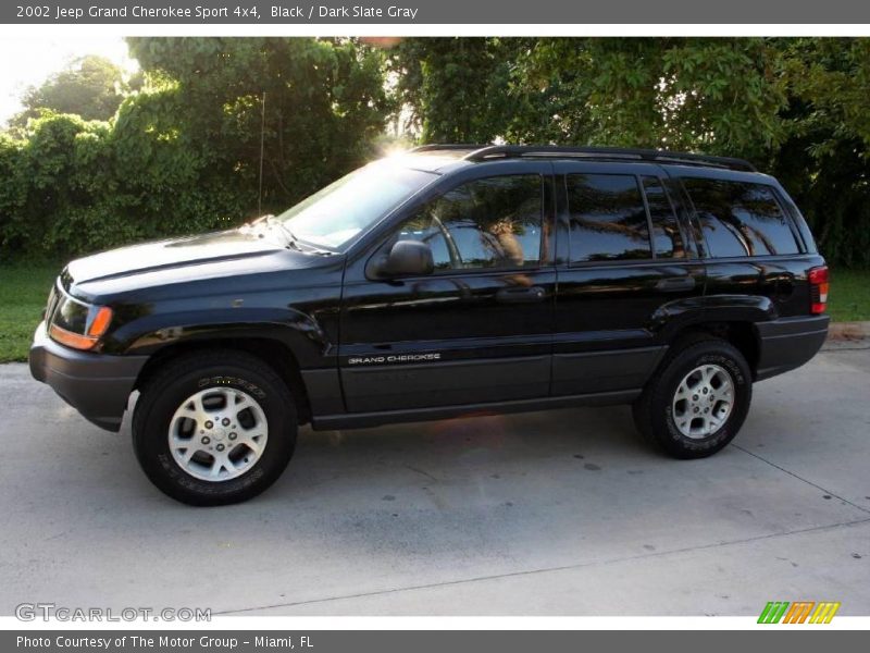 Black / Dark Slate Gray 2002 Jeep Grand Cherokee Sport 4x4