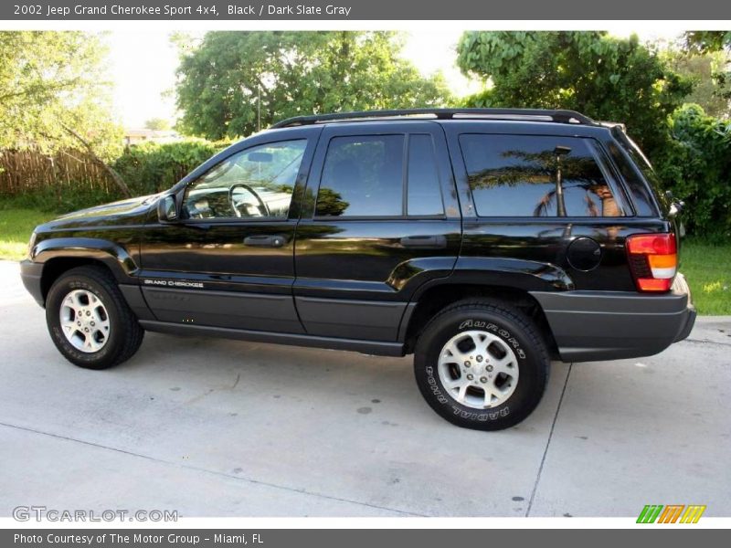 Black / Dark Slate Gray 2002 Jeep Grand Cherokee Sport 4x4