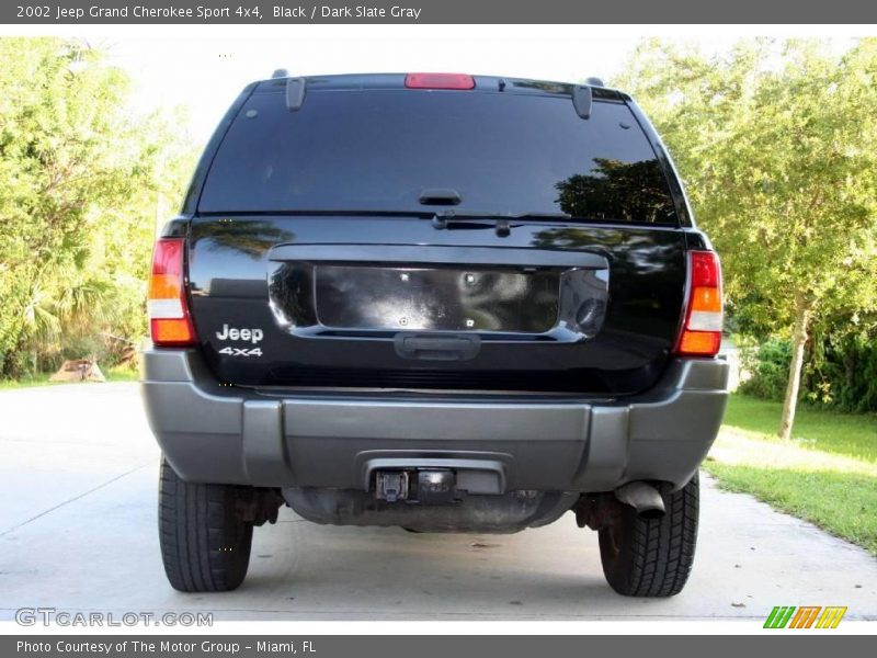 Black / Dark Slate Gray 2002 Jeep Grand Cherokee Sport 4x4