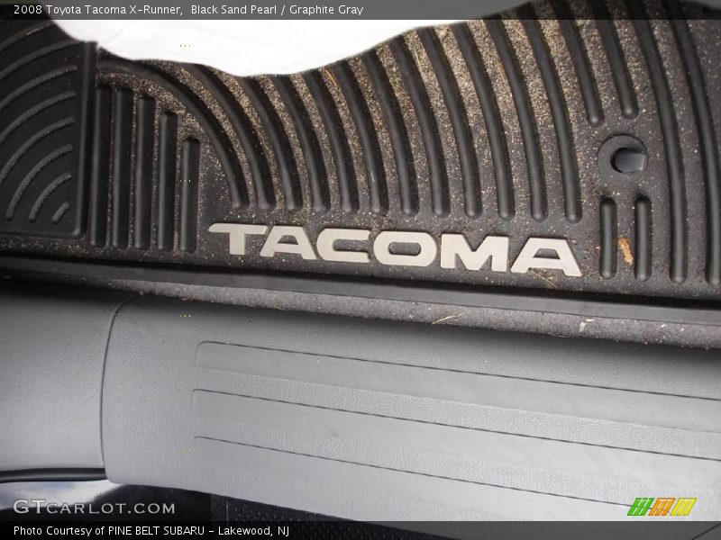 Black Sand Pearl / Graphite Gray 2008 Toyota Tacoma X-Runner