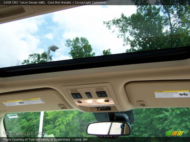 Gold Mist Metallic / Cocoa/Light Cashmere 2008 GMC Yukon Denali AWD