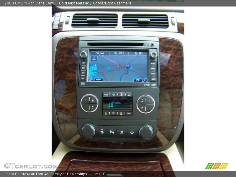Gold Mist Metallic / Cocoa/Light Cashmere 2008 GMC Yukon Denali AWD