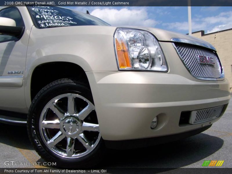 Gold Mist Metallic / Cocoa/Light Cashmere 2008 GMC Yukon Denali AWD