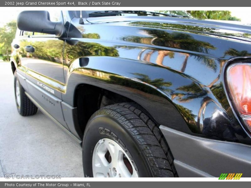 Black / Dark Slate Gray 2002 Jeep Grand Cherokee Sport 4x4