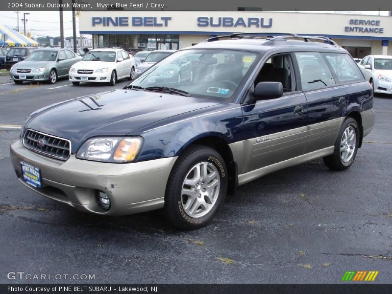 Mystic Blue Pearl / Gray 2004 Subaru Outback Wagon