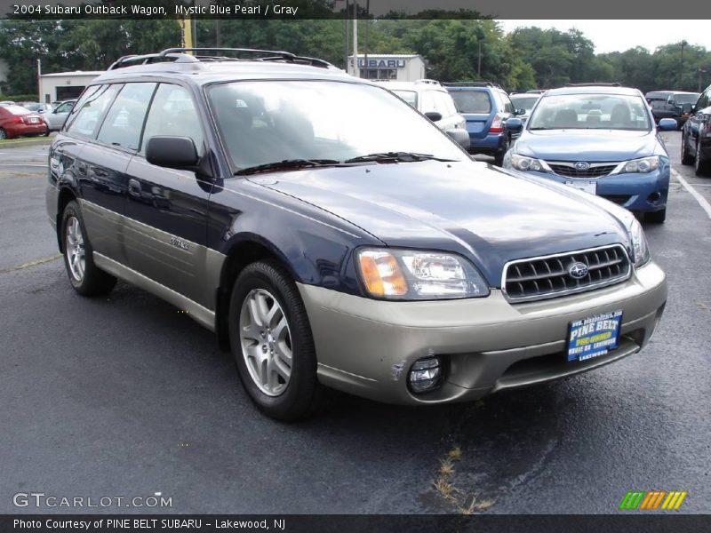 Mystic Blue Pearl / Gray 2004 Subaru Outback Wagon