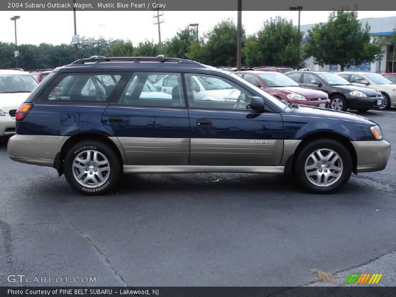 Mystic Blue Pearl / Gray 2004 Subaru Outback Wagon
