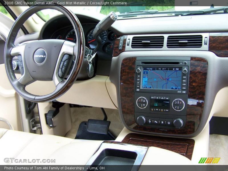 Gold Mist Metallic / Cocoa/Light Cashmere 2008 GMC Yukon Denali AWD