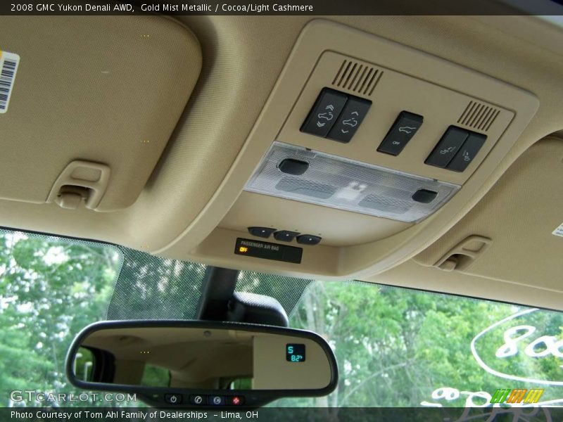 Gold Mist Metallic / Cocoa/Light Cashmere 2008 GMC Yukon Denali AWD