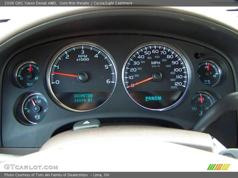 Gold Mist Metallic / Cocoa/Light Cashmere 2008 GMC Yukon Denali AWD