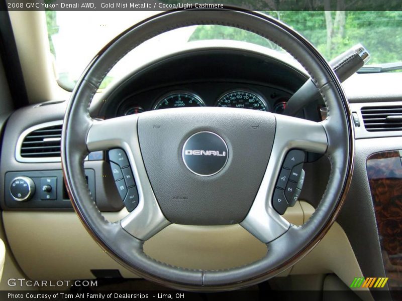 Gold Mist Metallic / Cocoa/Light Cashmere 2008 GMC Yukon Denali AWD