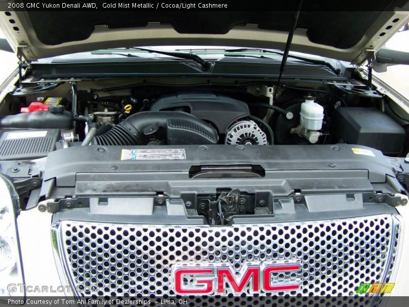 Gold Mist Metallic / Cocoa/Light Cashmere 2008 GMC Yukon Denali AWD