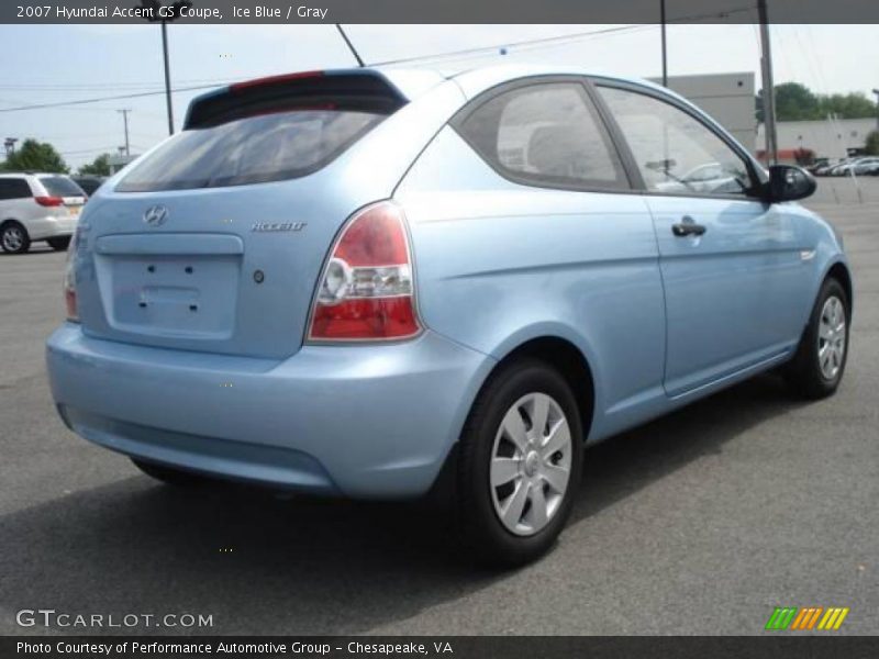 Ice Blue / Gray 2007 Hyundai Accent GS Coupe