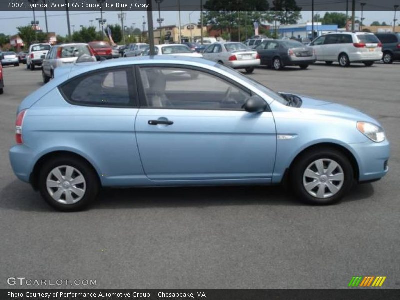 Ice Blue / Gray 2007 Hyundai Accent GS Coupe