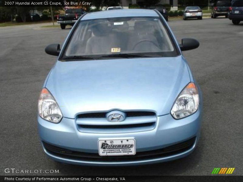 Ice Blue / Gray 2007 Hyundai Accent GS Coupe
