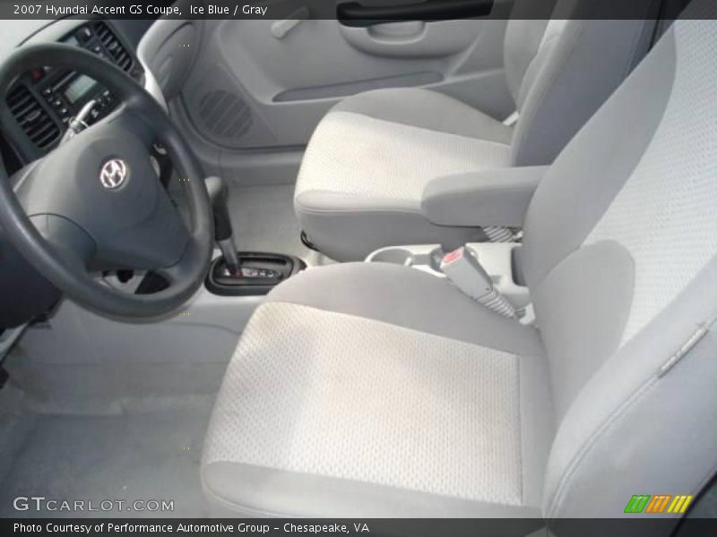 Ice Blue / Gray 2007 Hyundai Accent GS Coupe