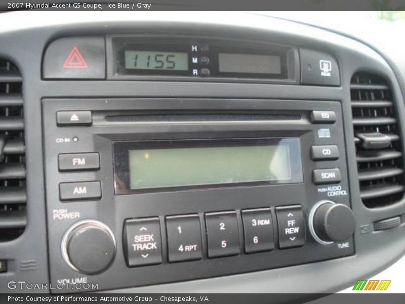 Ice Blue / Gray 2007 Hyundai Accent GS Coupe