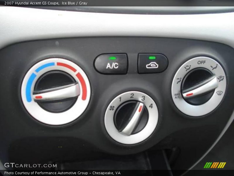 Ice Blue / Gray 2007 Hyundai Accent GS Coupe
