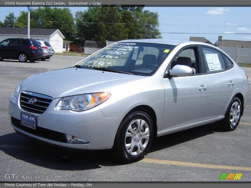 Quicksilver / Gray 2009 Hyundai Elantra GLS Sedan