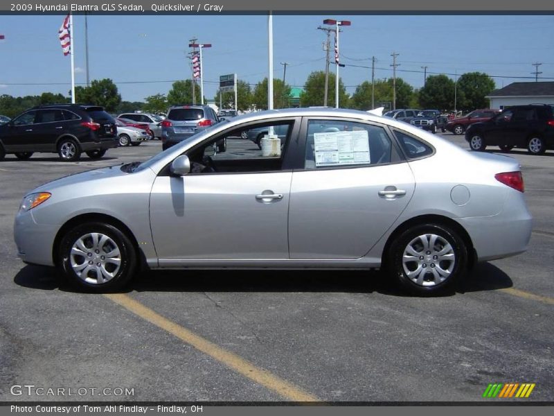 Quicksilver / Gray 2009 Hyundai Elantra GLS Sedan