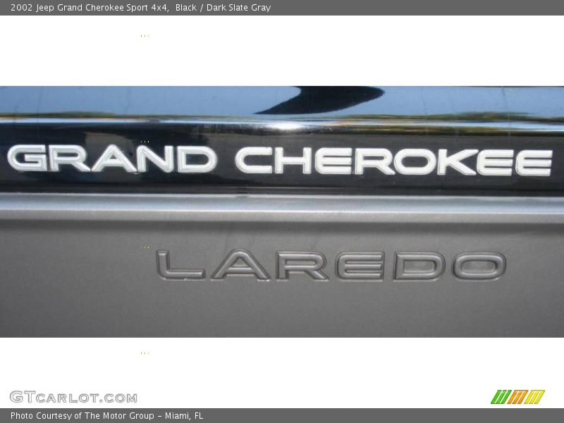 Black / Dark Slate Gray 2002 Jeep Grand Cherokee Sport 4x4