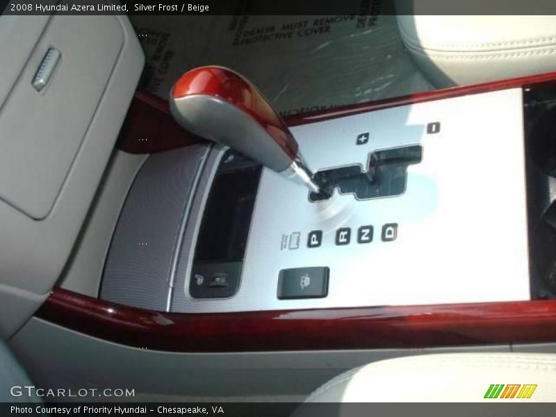 Silver Frost / Beige 2008 Hyundai Azera Limited