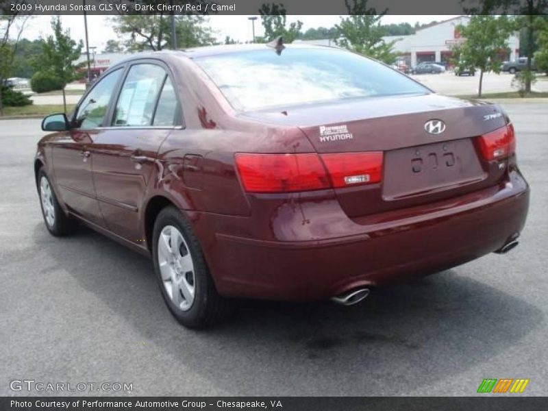 Dark Cherry Red / Camel 2009 Hyundai Sonata GLS V6