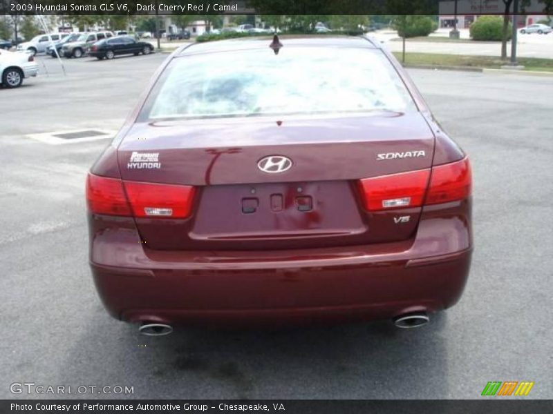 Dark Cherry Red / Camel 2009 Hyundai Sonata GLS V6