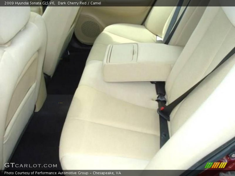 Dark Cherry Red / Camel 2009 Hyundai Sonata GLS V6