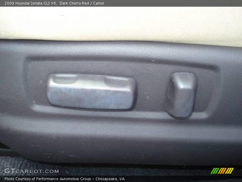 Dark Cherry Red / Camel 2009 Hyundai Sonata GLS V6