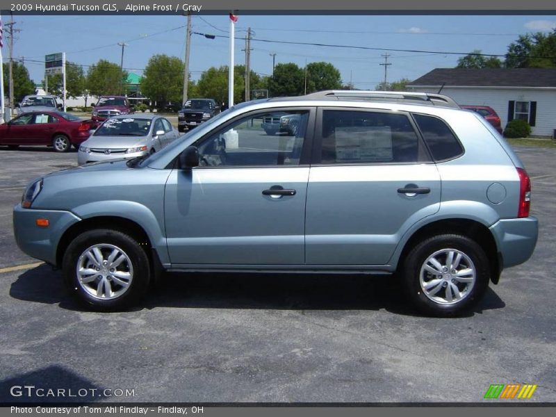 Alpine Frost / Gray 2009 Hyundai Tucson GLS