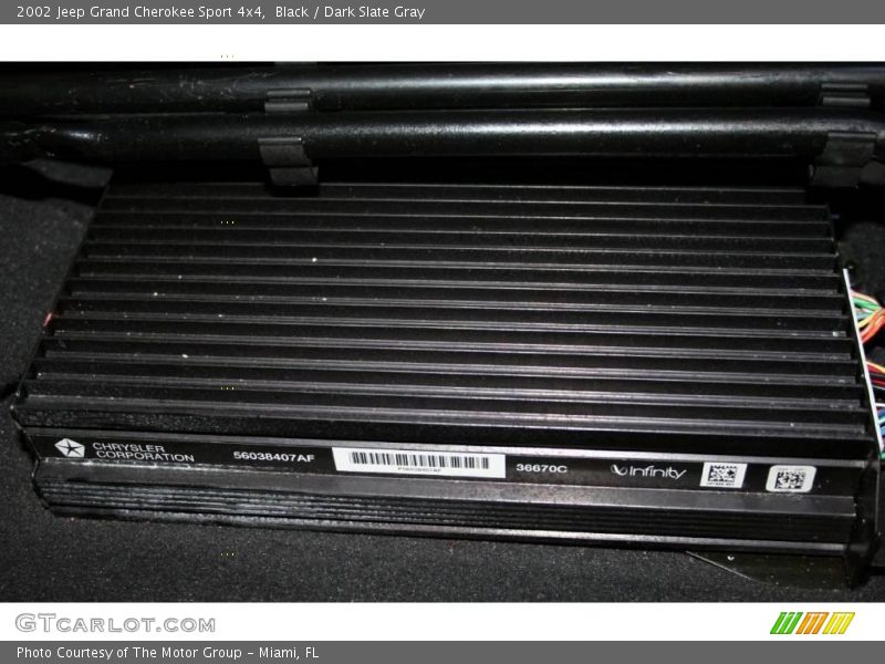 Black / Dark Slate Gray 2002 Jeep Grand Cherokee Sport 4x4