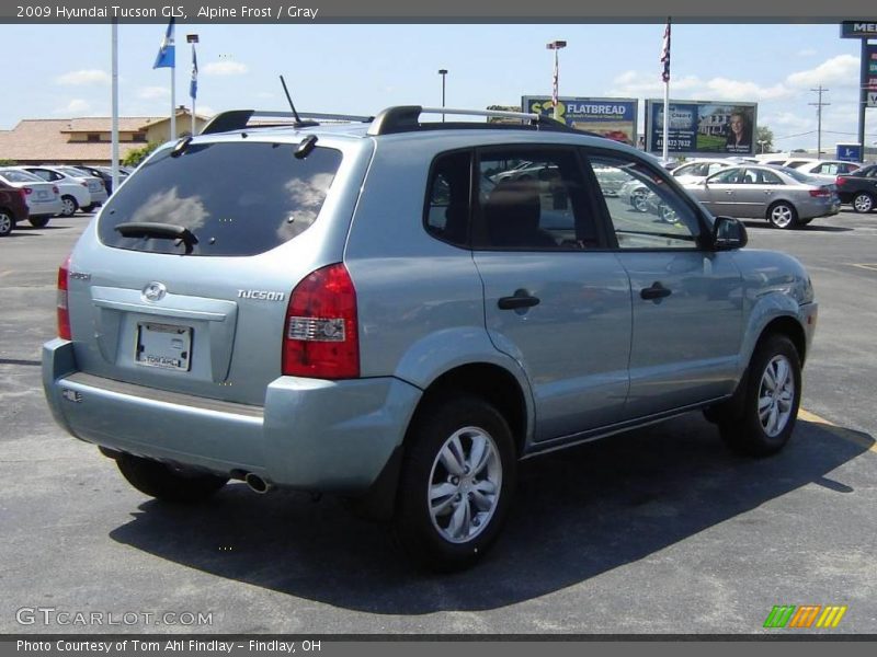 Alpine Frost / Gray 2009 Hyundai Tucson GLS