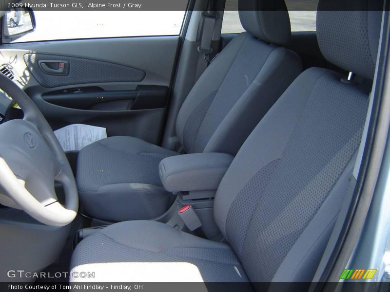 Alpine Frost / Gray 2009 Hyundai Tucson GLS