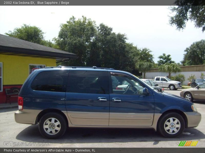 Blue Sapphire / Beige 2002 Kia Sedona EX