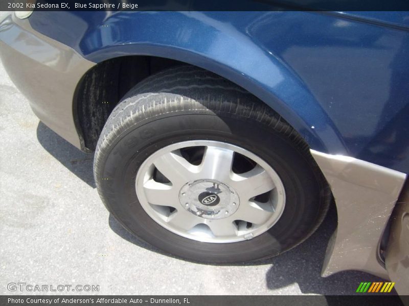 Blue Sapphire / Beige 2002 Kia Sedona EX