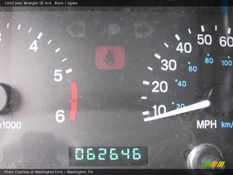 Black / Agate 1999 Jeep Wrangler SE 4x4
