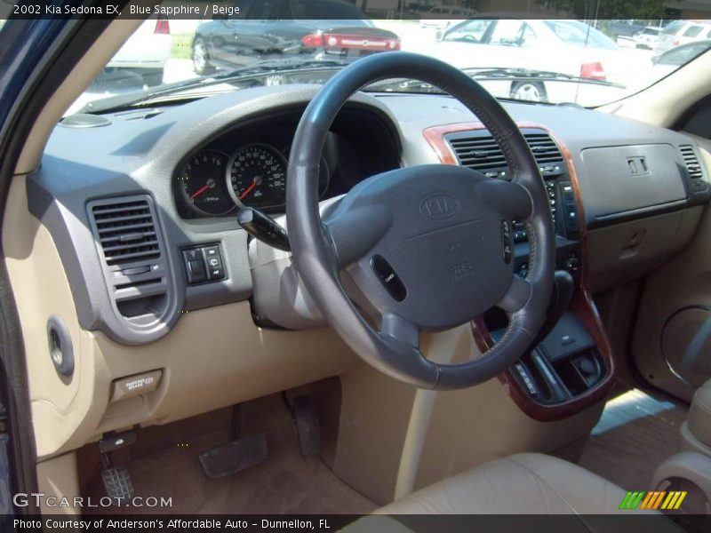 Blue Sapphire / Beige 2002 Kia Sedona EX