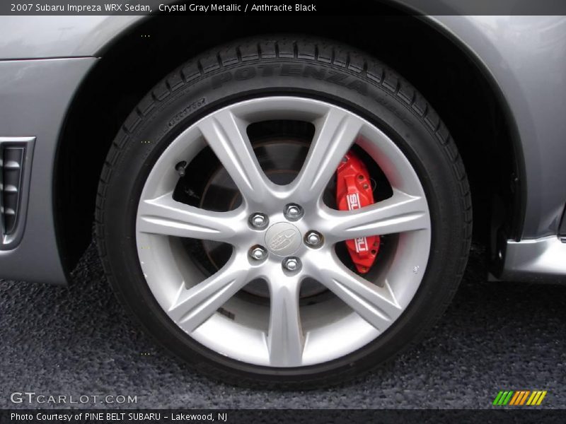 Crystal Gray Metallic / Anthracite Black 2007 Subaru Impreza WRX Sedan