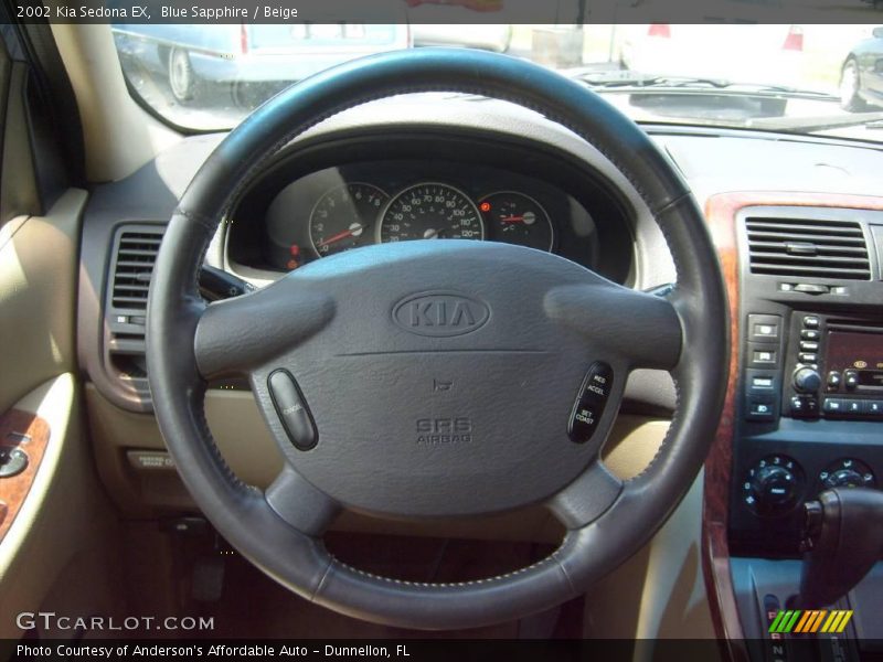 Blue Sapphire / Beige 2002 Kia Sedona EX
