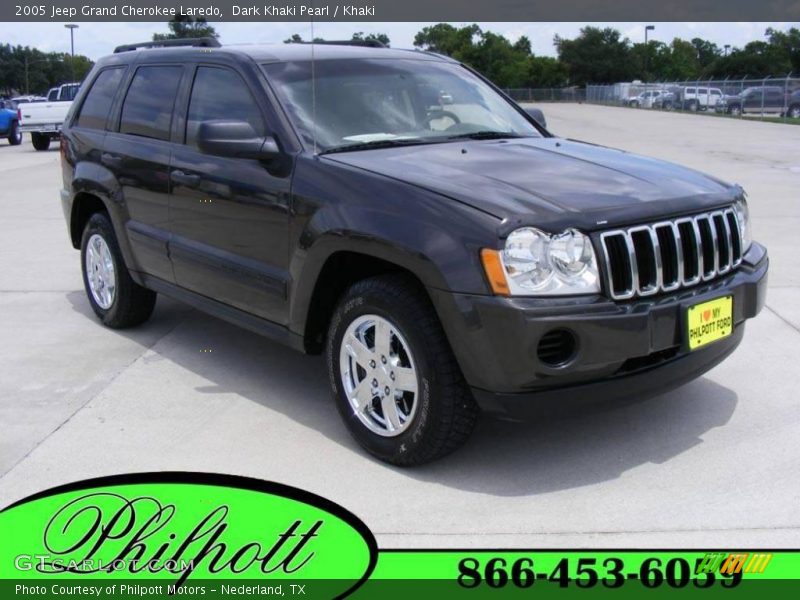 Dark Khaki Pearl / Khaki 2005 Jeep Grand Cherokee Laredo