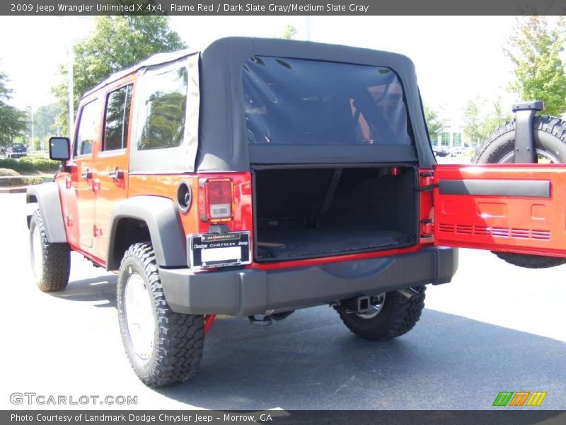 Flame Red / Dark Slate Gray/Medium Slate Gray 2009 Jeep Wrangler Unlimited X 4x4