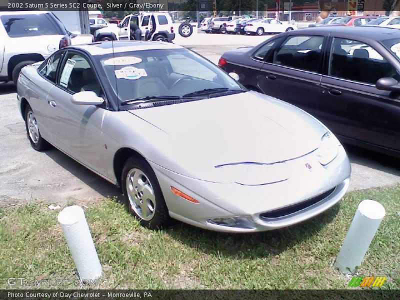 Silver / Gray/Ebony 2002 Saturn S Series SC2 Coupe