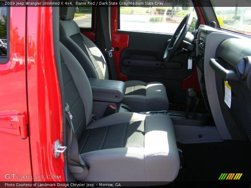 Flame Red / Dark Slate Gray/Medium Slate Gray 2009 Jeep Wrangler Unlimited X 4x4